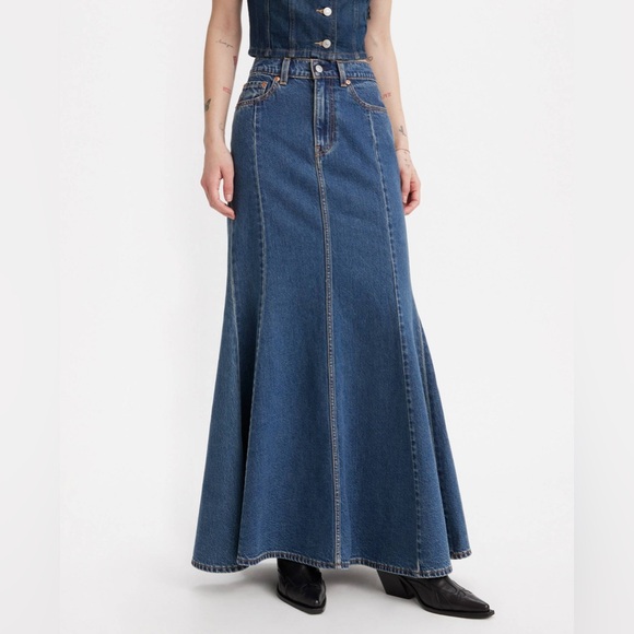 Levi’s Premium MERMAID SKIRT - Picture 1 of 11